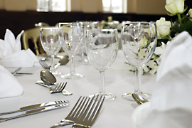 Wedding Catering table setting