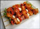 bbq pork brochette