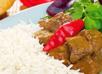 Beef curry with rice