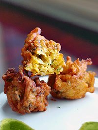 Indian side dish pakoras