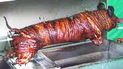 Roasting Hog on a Spit