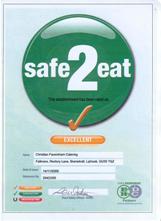 safe to eat certificate